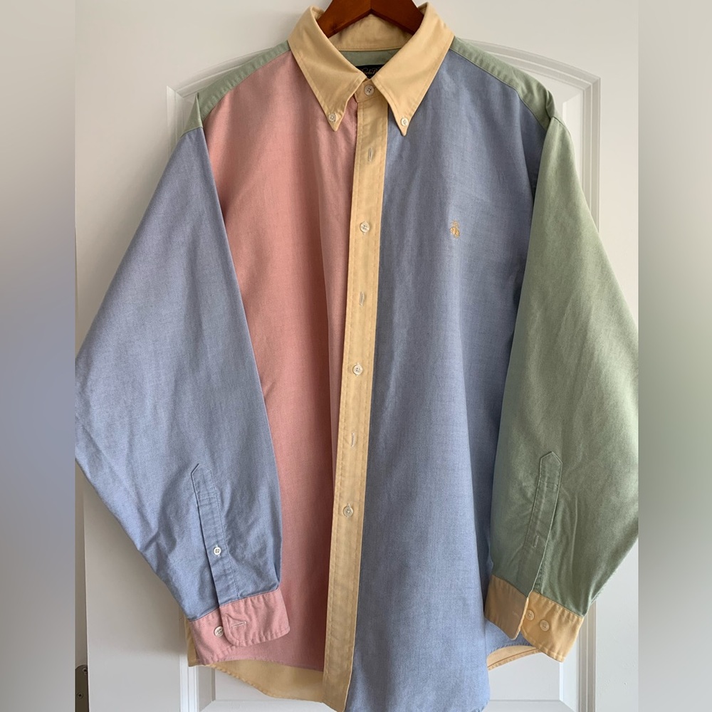 Brooks Brothers Multicolor Button Down Oxford - XL - FLAWLESS Condition